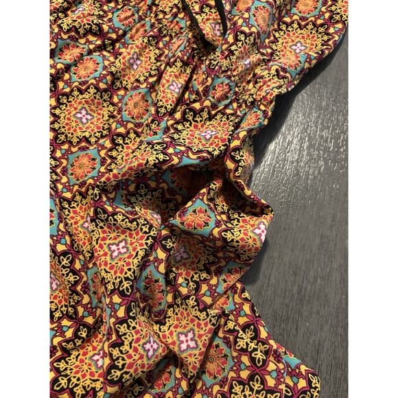 NWT Xhilaration Women's Ruffle Multicolor Pocketed Romper Size XL - Picture 6 of 7